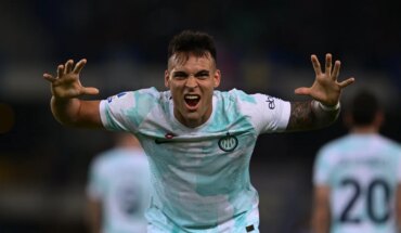 Con un doblete de Lautaro Martínez, Inter goleó a Hellas Verona
