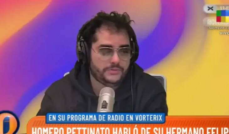 Homero Pettinato spoke of his brother Felipe’s discharge: “He is innocent and a victim of drugs