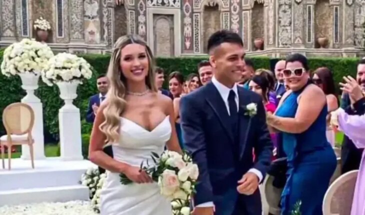 La boda de Lautaro Martínez y Agustina Gandolfo en Italia