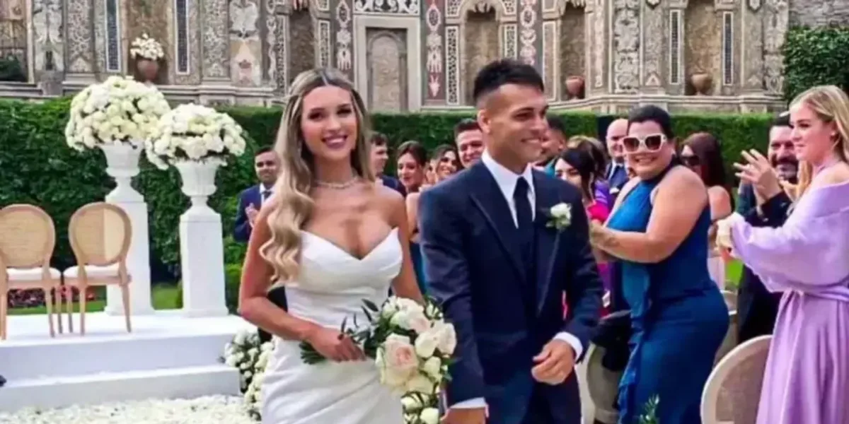 La boda de Lautaro Martínez y Agustina Gandolfo en Italia