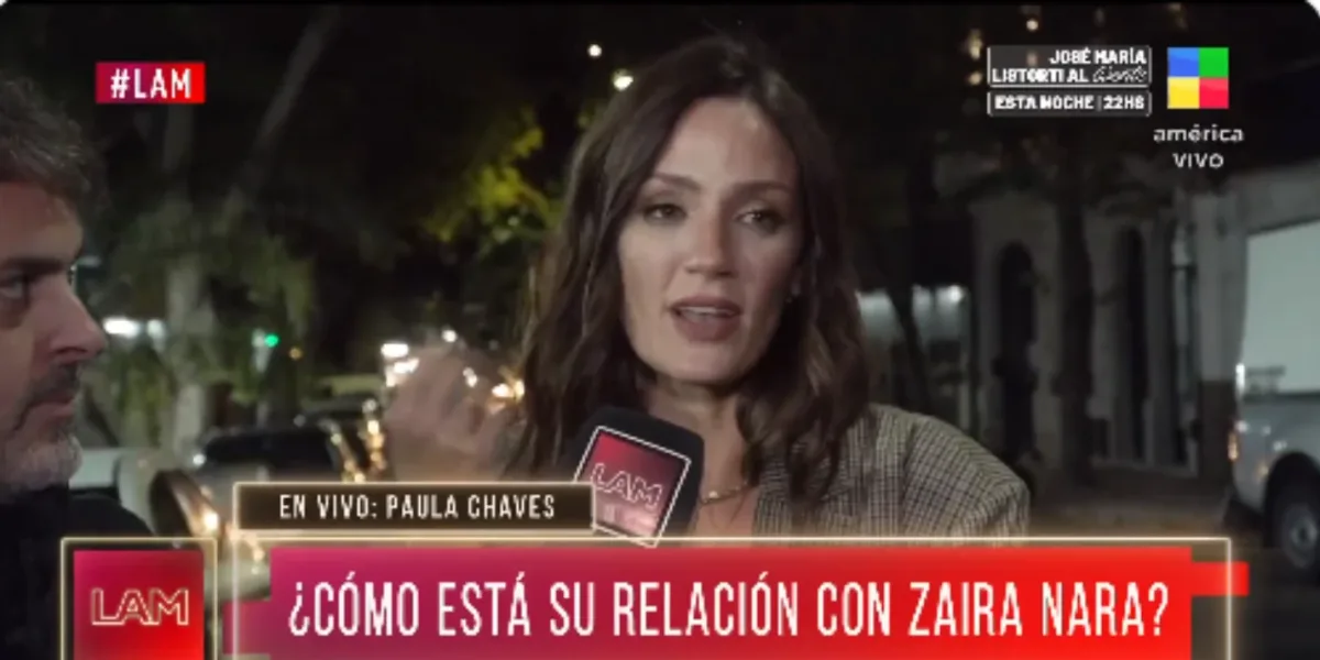 Paula Chaves spoke about her relationship with Zaira Nara: "At this moment we are estranged"