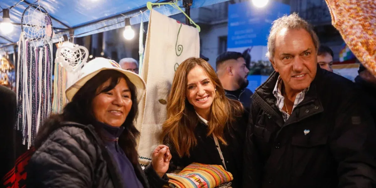 Scioli y Tolosa Paz juntos en Plaza de Mayo: ¿Es la fórmula presidencial de Alberto?