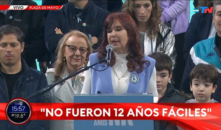 Video: CFK, sobre la sequía: “Ahora nadie le echa la culpa al Gobierno como en 2008”