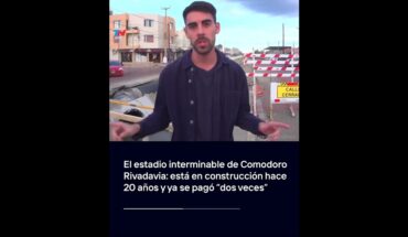 Video: El estadio interminable de Comodoro Rivadavia: está en construcción hace 20 años