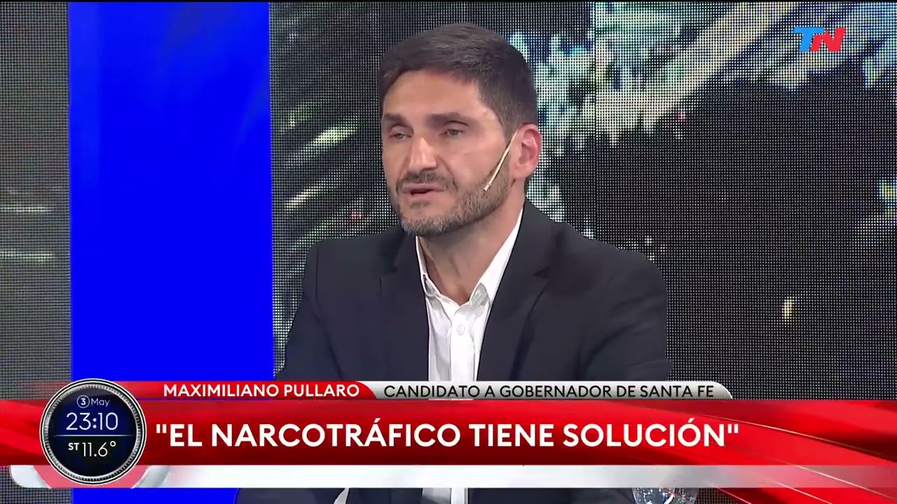 "El narcotráfico tiene solución" Maximiliano Pullaro, candidato a gobernador de Santa Fe