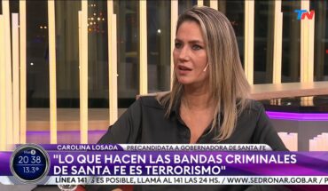 Video: “La seguridad del gobierno anterior fue un fracaso”: Carolina Losada, Precandidata a Gob de Santa Fe