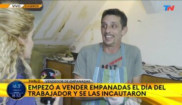 Video: Pablo, vendedor al que le incautaron las empanadas que vendía y fue defendido por todos los vecinos