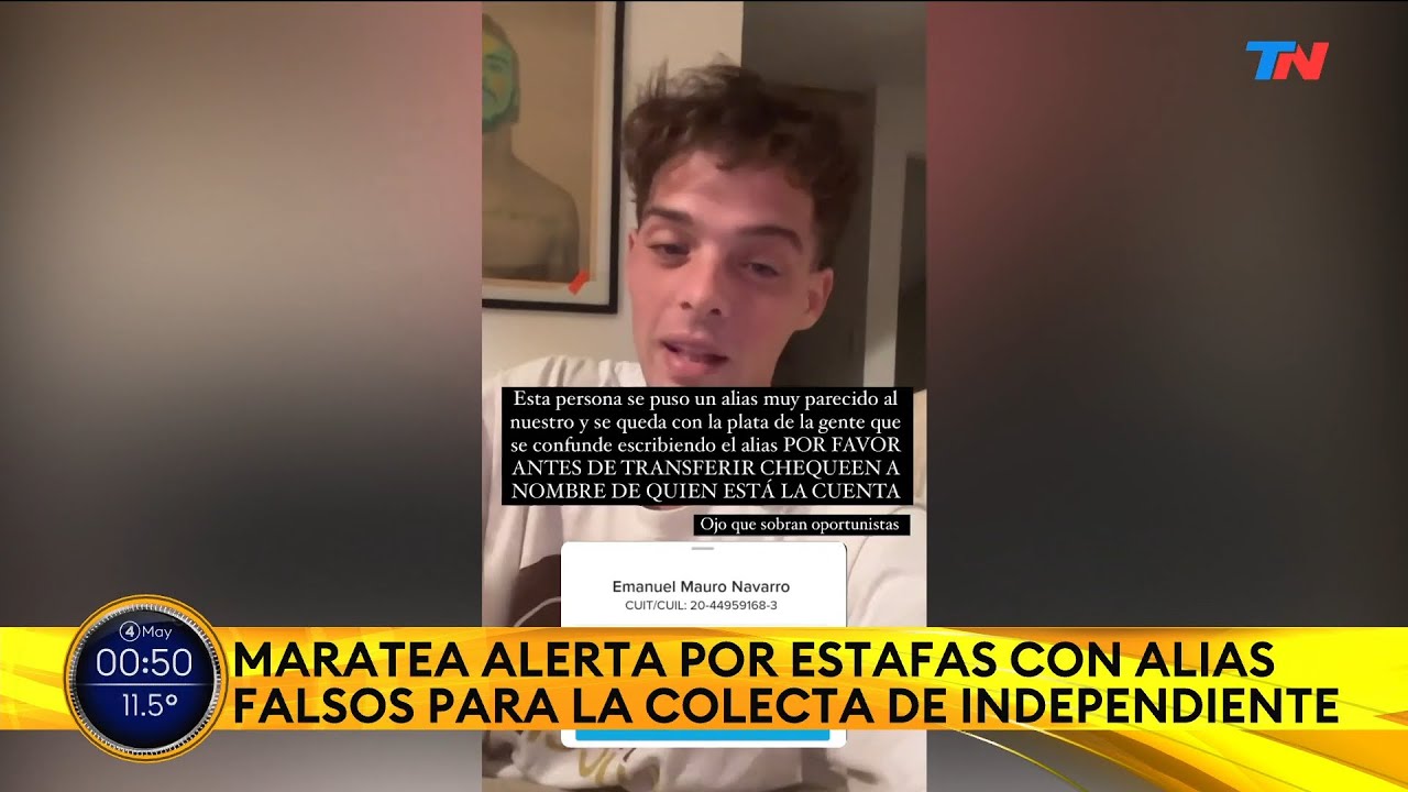Santiago Maratea denunció al impostor que les roba plata a los hinchas de Independiente