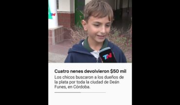 Video: Cuatro nenes devolvieron $50.000 que encontraron en la calle: buscaron a los dueños por la ciudad