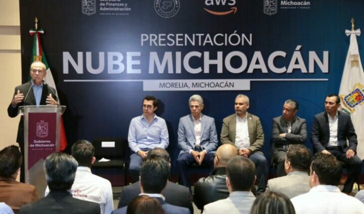 Bedolla y Amazon presentan Nube Michoacán, plataforma que reforzará el gobierno digital