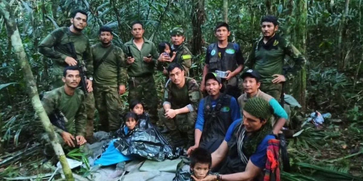 Colombia: hallan con vida a los cuatro nenes perdidos durante 40 días en la selva