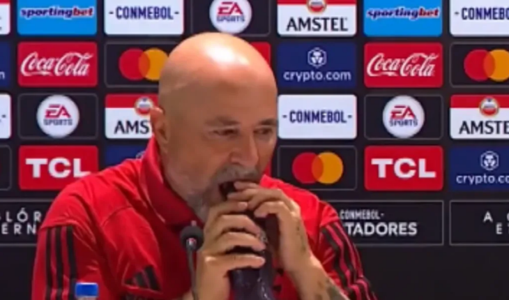 Jorge Sampaoli had a hilarious moment after Flamengo’s win over Racing