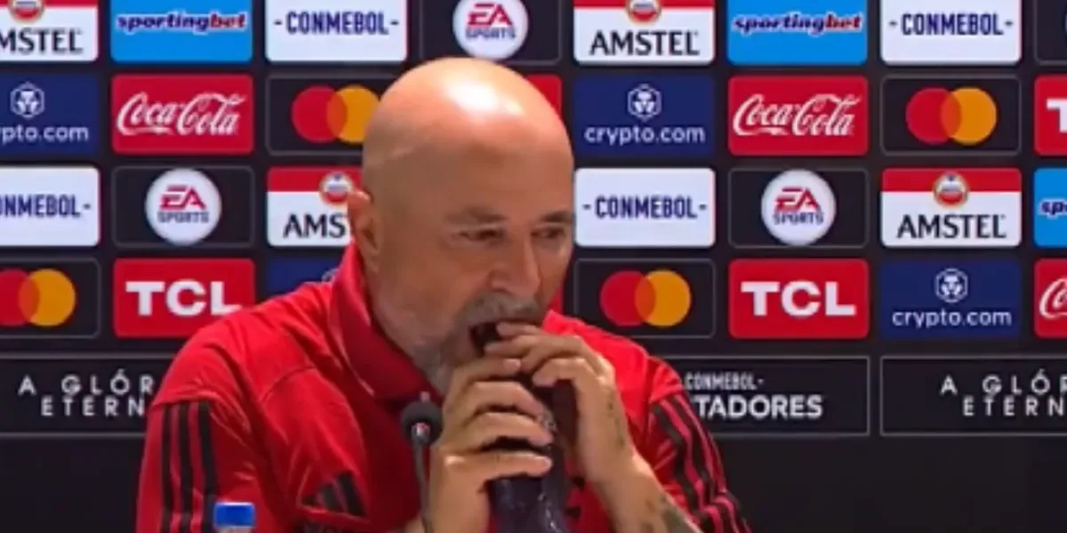 Jorge Sampaoli had a hilarious moment after Flamengo's win over Racing