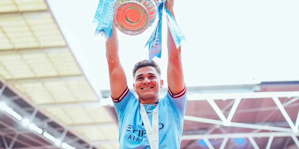 No paran de ganar: Julián Álvarez y el Manchester City campeones de la FA Cup
