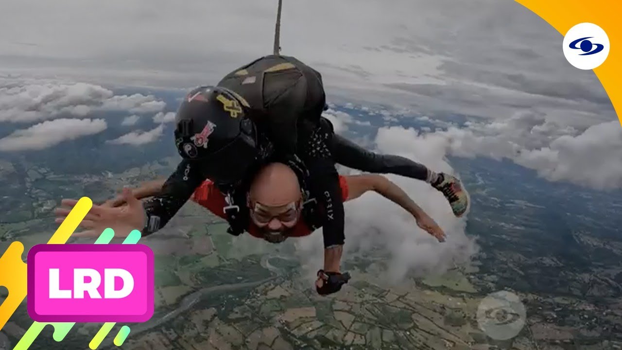 La Red: Carlos Vargas se animó a saltar en paracaídas en compañía de Cristina Warner - Caracol TV