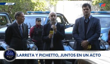 Video: Larreta y Pichetto juntos en un acto: “La seguridad no es un slogan, son hechos y resultados”