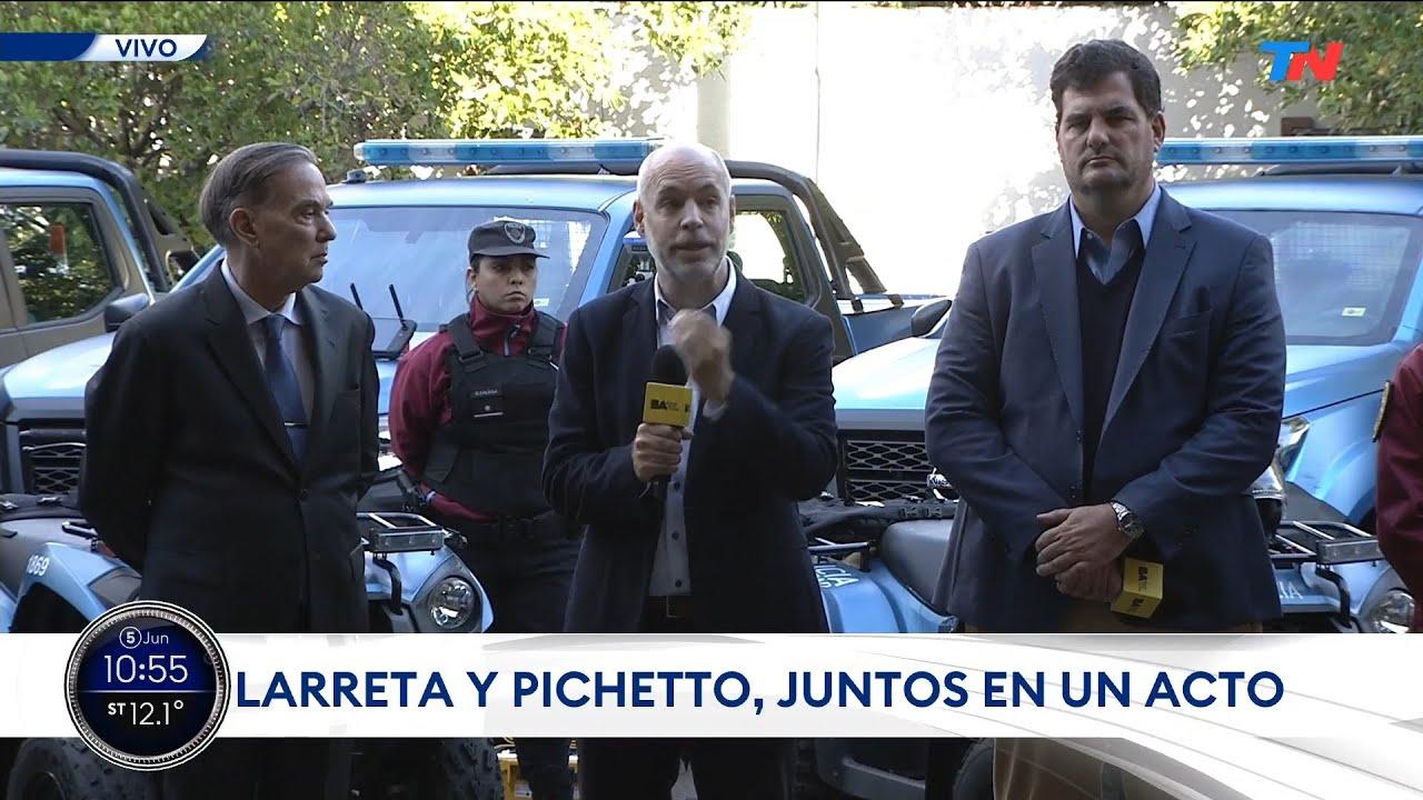 Larreta y Pichetto juntos en un acto: "La seguridad no es un slogan, son hechos y resultados"
