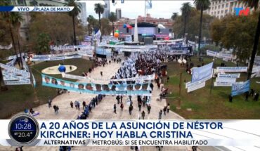 Video: PLAZA DE MAYO: La previa del acto que protagonizará Cristina Fernández de Kircher