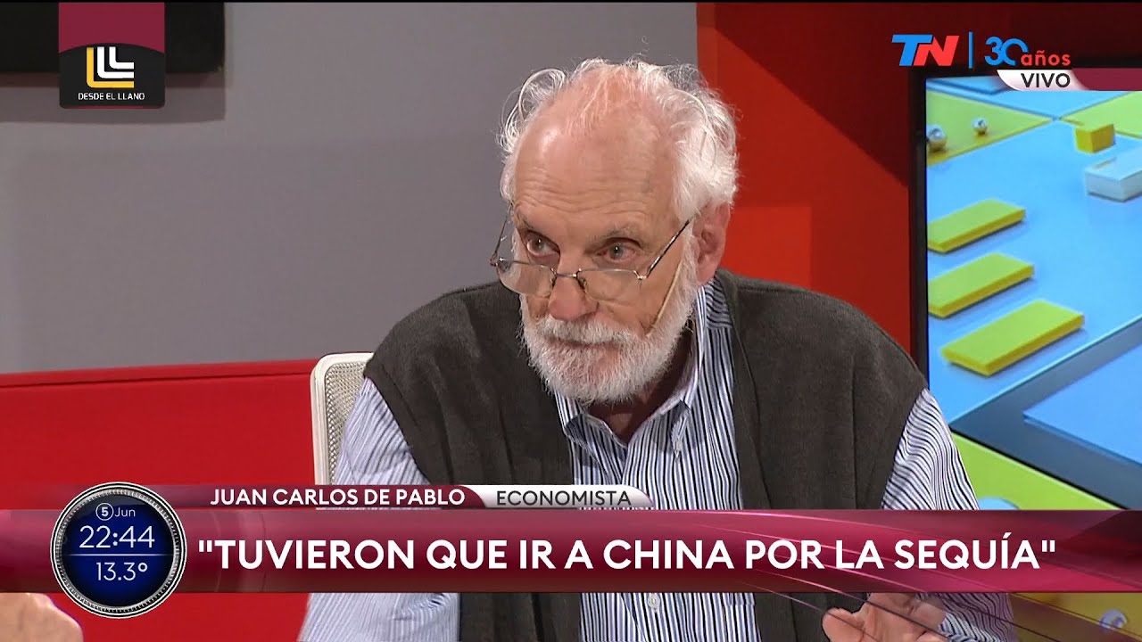 "Tuvieron que ir a China por la sequía" Juan Carlos de Pablo, economista