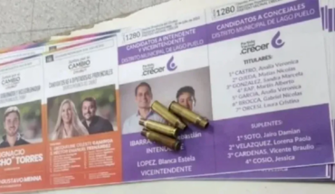 Elecciones en Chubut 2023: encuentran casquillos de bala sobre la boleta de un candidato