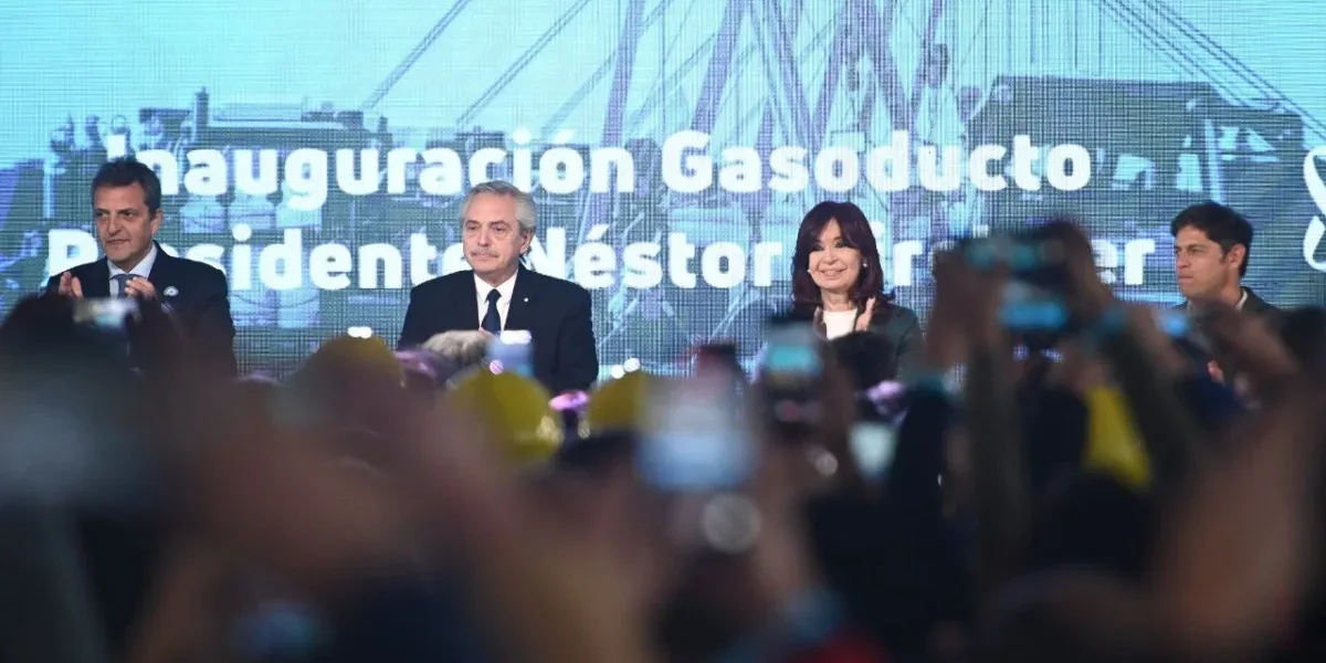 Inauguración del Gasoducto Néstor Kirchner: la palabra de Massa, Cristina y Alberto