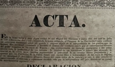 La Aduana Argentina rescató un impreso original de la Declaración de la Independencia