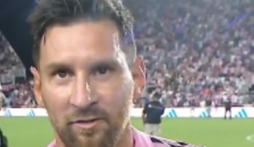 Lionel Messi spoke after his Inter Miami debut: “I’m very happy to be here”