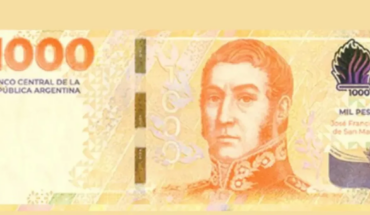 The Central Bank put into circulation the new $ 1000 bill with the image of San Martín