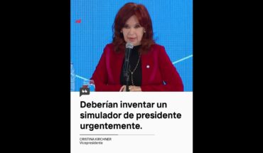 Video: CFK criticó a Alberto Fernández: “Alguien debería hacer un simulador de presidente urgentemente”