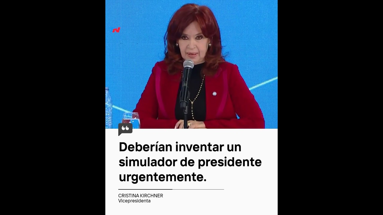 CFK criticó a Alberto Fernández: "Alguien debería hacer un simulador de presidente urgentemente"