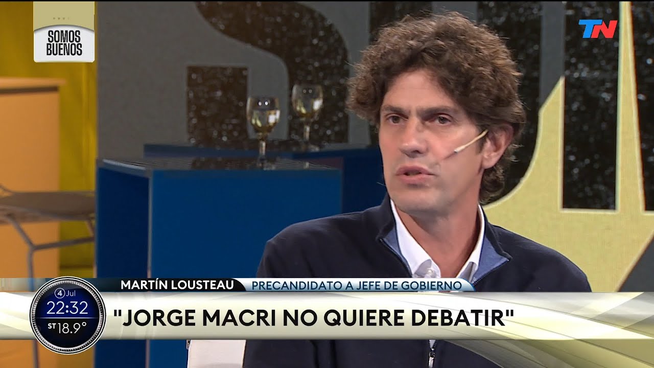"Jorge Macri no quiere debatir" Martín Lousteau, precandidato a Jefe Gobierno