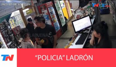 Video: LA PLATA I Ladrón vestido de policia robó un kiosco y encerró a la empleada en el baño