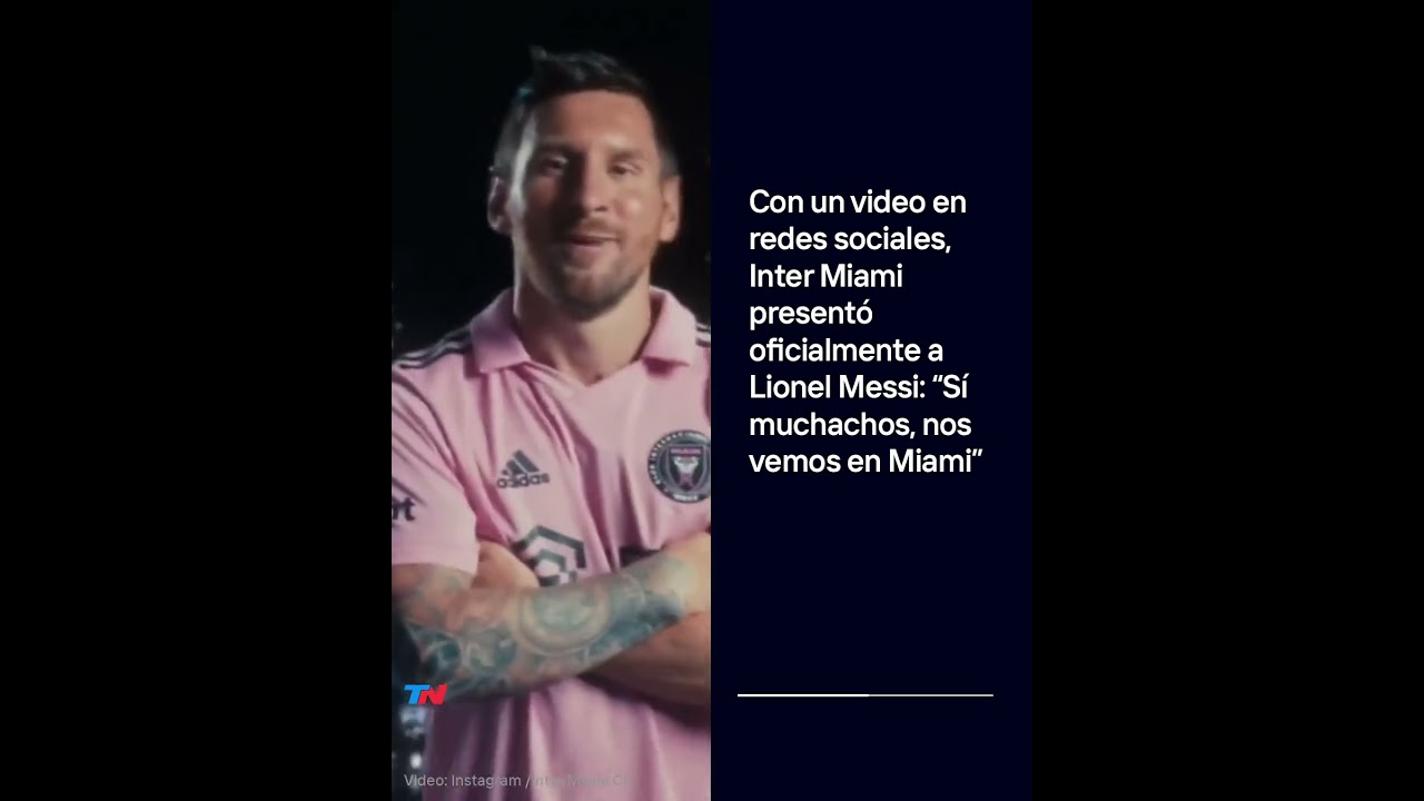 Lionel Messi firmó su contrato y el equipo de la MLS lo celebró en sus redes I #Shorts