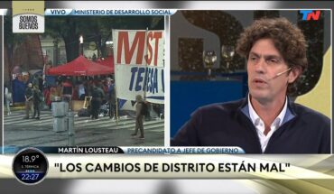 Video: “No busco poder personal”, Martín Lousteau, precandidato a Jefe de Gobierno
