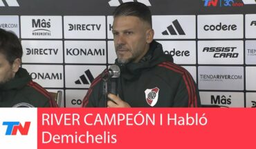 Video: RIVER CAMPEÓN I “Estamos muy felices de haber coronado a River”, Martín Demichelis