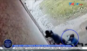 Video: ROSARIO I Un nene de 4 años intentó defender a su mam+a de dos motochorros