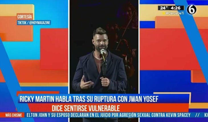 Video: Ricky Martin habla de su divorcio en pleno concierto | El Chismorreo