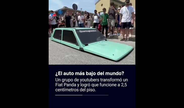 Video: “¿TANTO LO VAS A BAJAR?” I Youtubers italianos lograron crear “el auto más bajo del mundo”