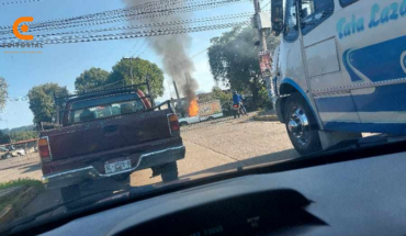 Delincuentes queman una camioneta y un Oxxo, ahora en Uruapan