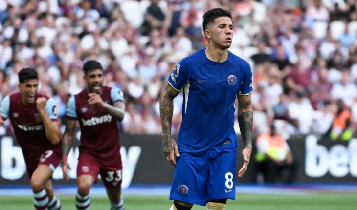 Enzo Fernandez missed a penalty in Chelsea’s defeat to West Ham