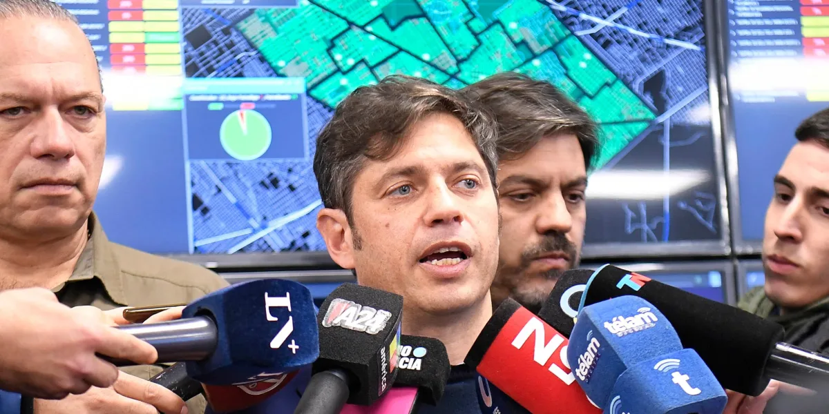 Kicillof on attacks on shops: "There are more than 94 detainees in the hands of Justice"