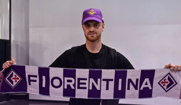 Lucas Beltrán arribó a Italia y fue presentado en la Fiorentina