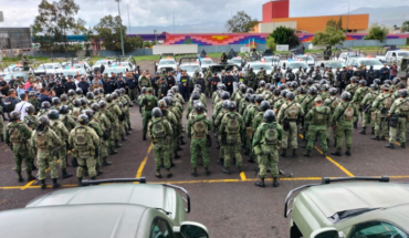 Mexican Army and National Guard deploy strong troop device