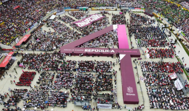 Presenta Ramírez Bedolla Plan Morelos, con un estadio abarrotado