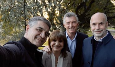 The photo of the unit: Larreta, Bullrich and Mauricio Macri in support of Jorge Macri