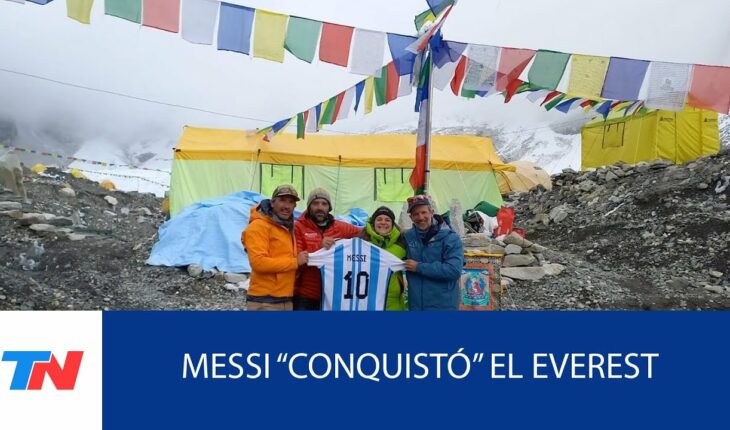 Video: Después de Qatar, Messi llegó a la cima del Everest