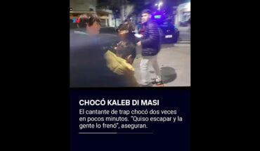 Video: Kaleb Di Masi atropelló a un motociclista, intentó escapar, y chocó contra un auto en Villa Urquiza