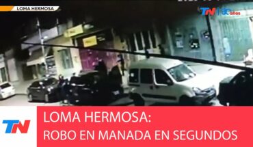Video: LOMA HERMOSA I INSÓLITO: 14 ladrones robaron un auto en segundos