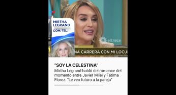 Video: “SOY LA CELESTINA”: Mirtha Legrand habló del romance del momento entre Javier Milei y Fátima Florez