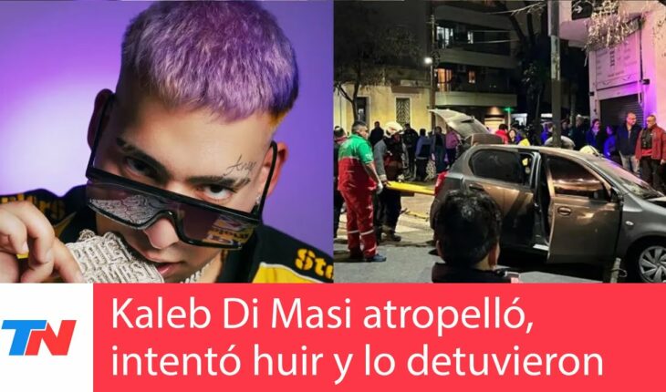 Video: VILLA URQUIZA I Kaleb Di Masi atropelló a un motociclista, intentó escapar, y chocó contra un auto